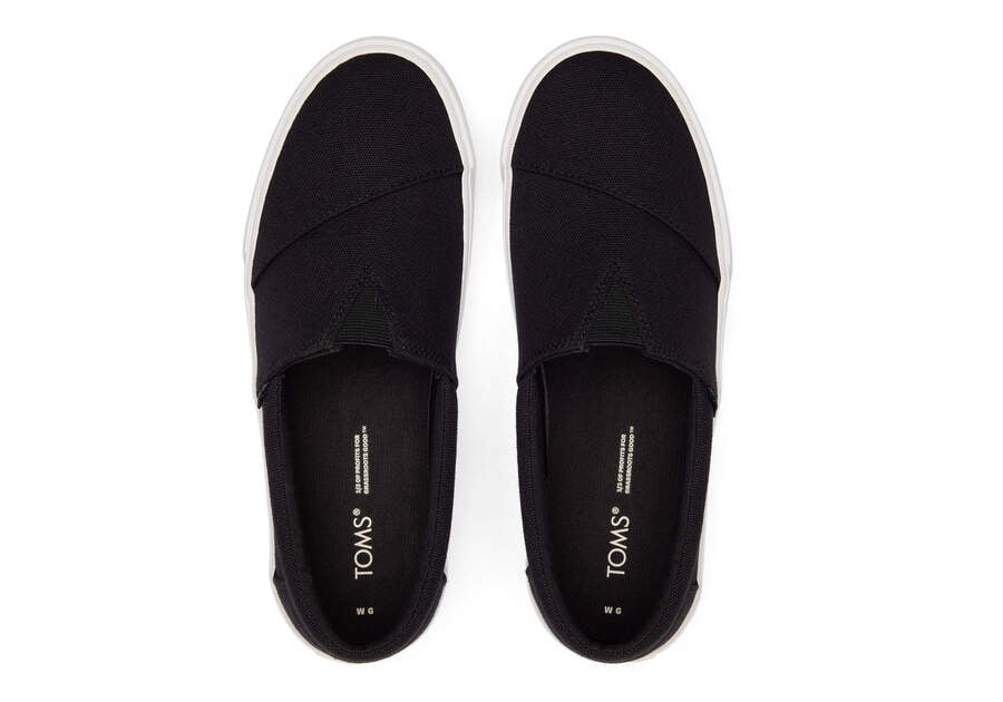 Toms Fenix Platform Női Slip On Fekete Magyarország | HU104-434