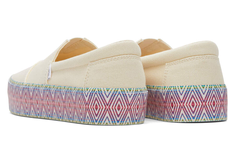 Toms Fenix Platform Női Slip On Krém Magyarország | HU533-803