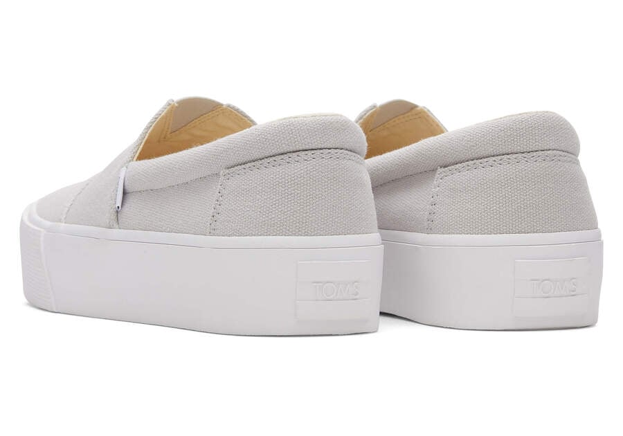 Toms Fenix Platform Női Slip On Szürke Magyarország | HU395-464