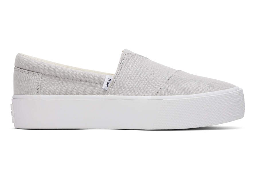 Toms Fenix Platform Női Slip On Szürke Magyarország | HU395-464