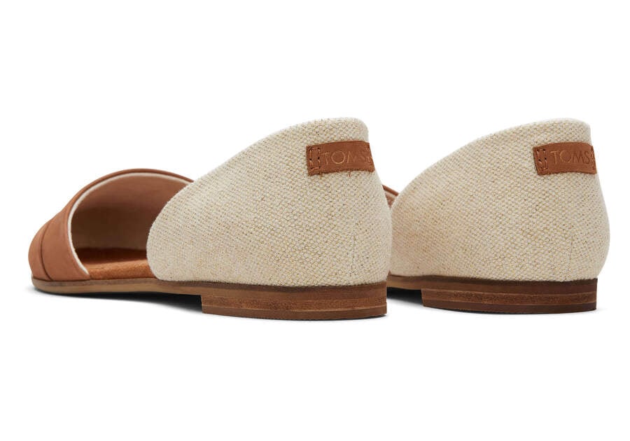 Toms Jutti D'Orsay Lapos Női Balerina Cipő Barna Bézs Magyarország | HU798-295