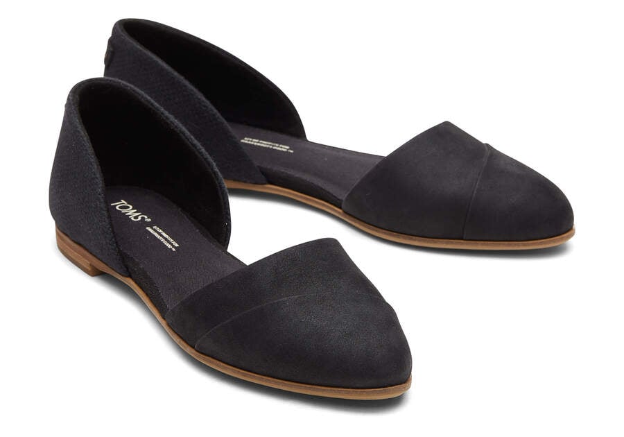 Toms Jutti D'Orsay Lapos Női Balerina Cipő Fekete Magyarország | HU960-057