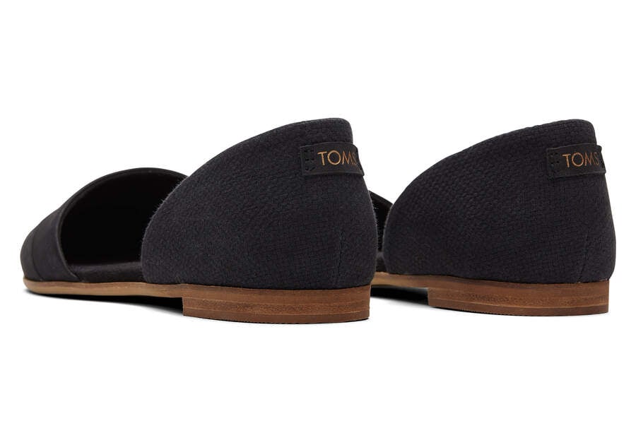 Toms Jutti D'Orsay Lapos Női Balerina Cipő Fekete Magyarország | HU960-057