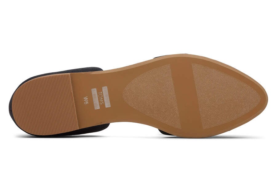 Toms Jutti D'Orsay Lapos Női Balerina Cipő Fekete Magyarország | HU960-057