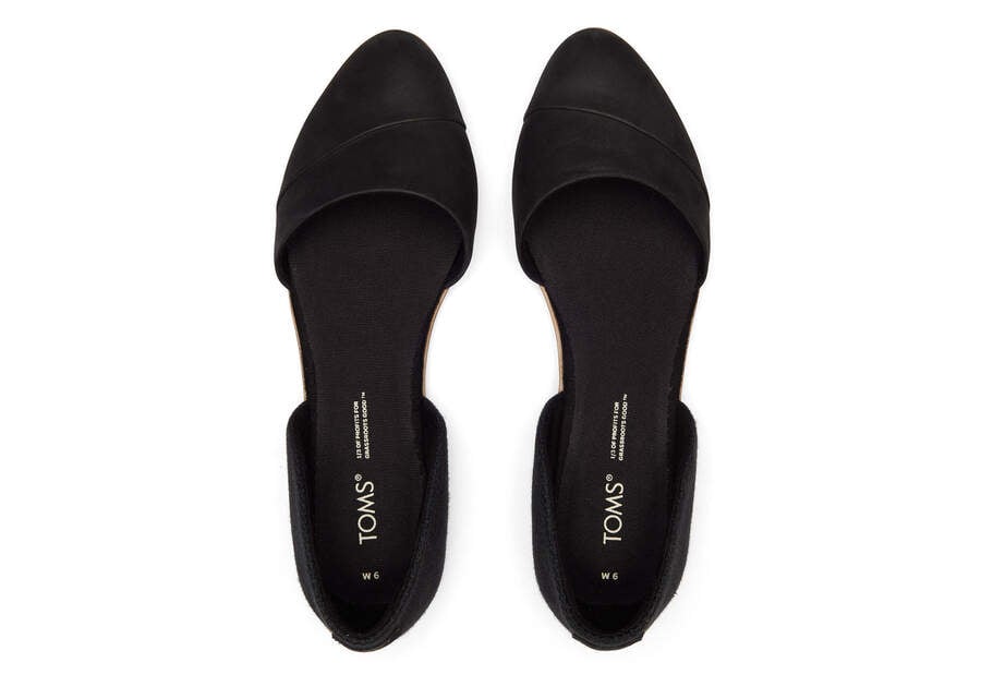 Toms Jutti D'Orsay Lapos Női Balerina Cipő Fekete Magyarország | HU960-057