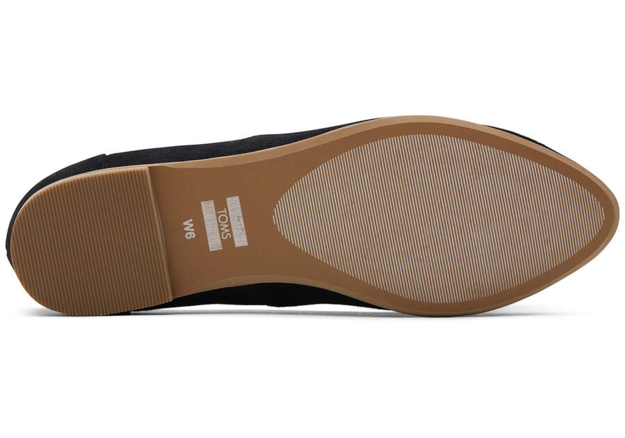 Toms Jutti Neat Lapos Női Balerina Cipő Fekete Magyarország | HU083-226