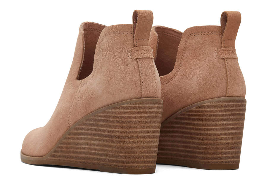 Toms Kallie Éktalpú Bootie Női Bakancs Barna Magyarország | HU506-327