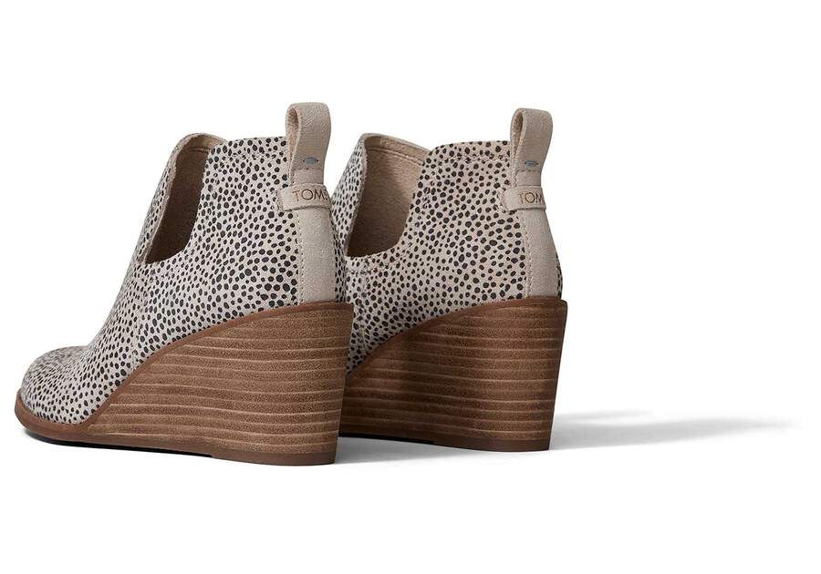 Toms Kallie Éktalpú Bootie Női Bakancs Bézs Fekete Magyarország | HU631-047