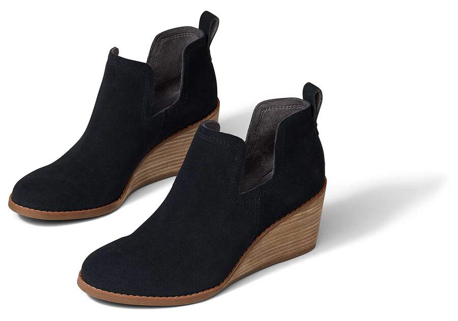 Toms Kallie Éktalpú Bootie Női Bakancs Fekete Magyarország | HU072-798