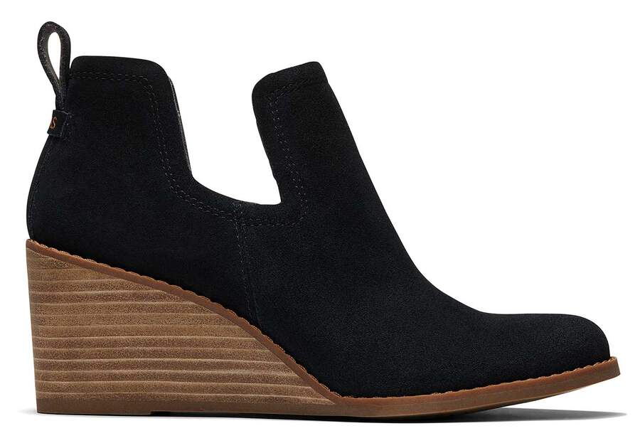 Toms Kallie Éktalpú Bootie Női Bakancs Fekete Magyarország | HU072-798