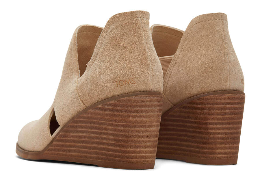 Toms Kallie Éktalpú Cutout Női Bakancs Bézs Magyarország | HU304-055