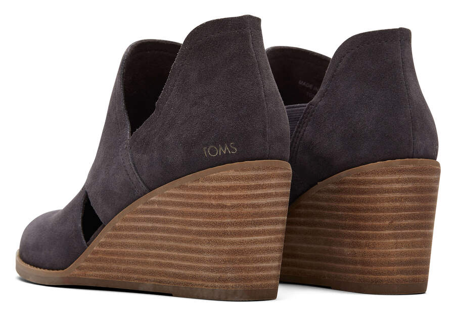 Toms Kallie Éktalpú Cutout Női Bakancs Szürke Magyarország | HU821-976