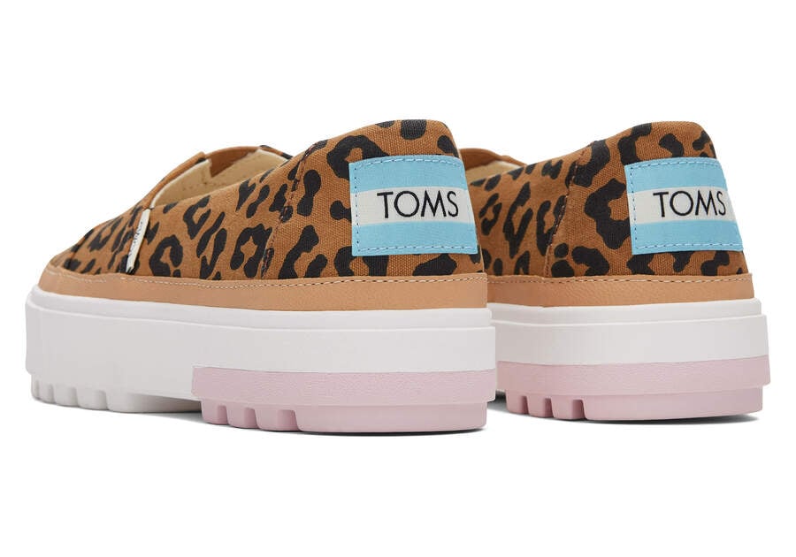 Toms Lug Platform Slip On Női Tornacipő Leopárd Magyarország | HU966-812