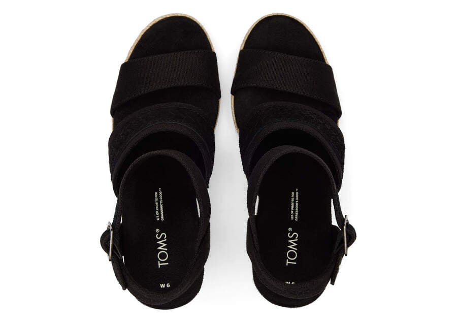 Toms Madelyn Éktalpú Sandal Női Szandál Fekete Magyarország | HU944-768