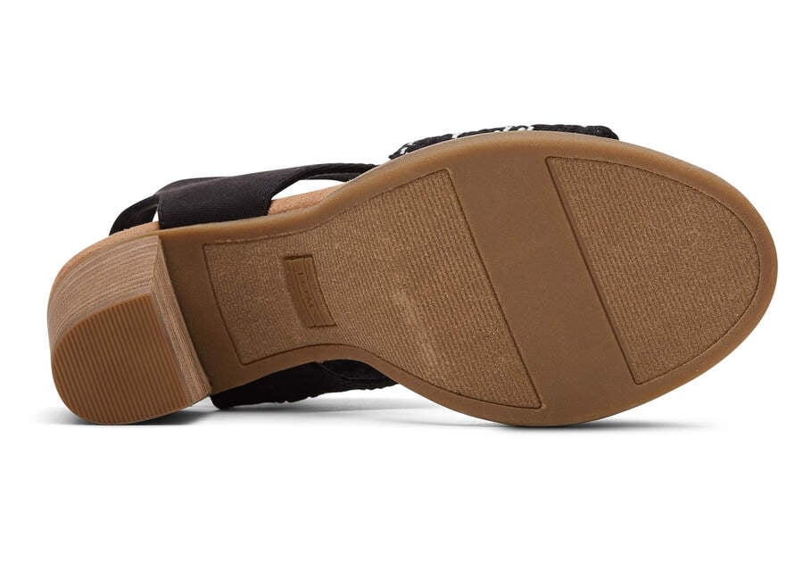 Toms Majorca Cutout Sandal Női Szandál Fekete Magyarország | HU401-939