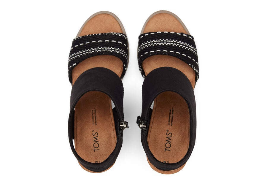 Toms Majorca Cutout Sandal Női Szandál Fekete Magyarország | HU401-939