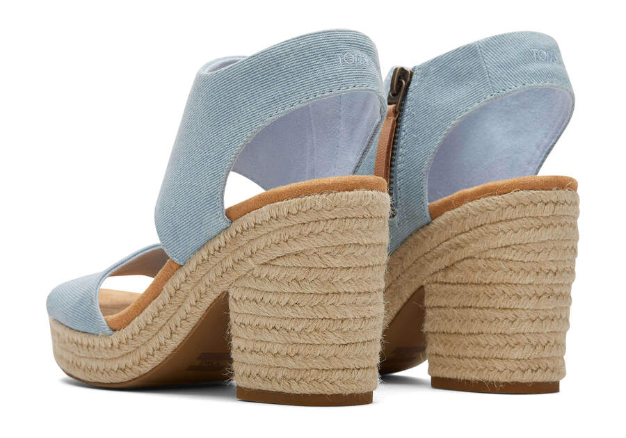 Toms Majorca Rope Platform Sandal Női Szandál Kék Magyarország | HU534-427