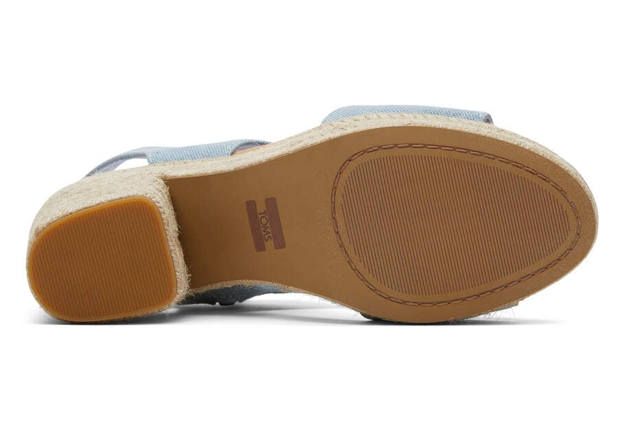 Toms Majorca Rope Platform Sandal Női Szandál Kék Magyarország | HU534-427