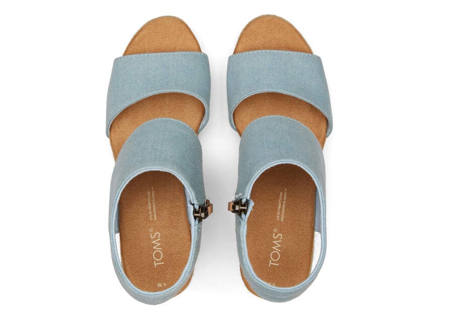 Toms Majorca Rope Platform Sandal Női Szandál Kék Magyarország | HU534-427