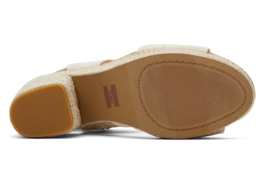 Toms Majorca Rope Platform Sandal Női Szandál Bézs Magyarország | HU692-199