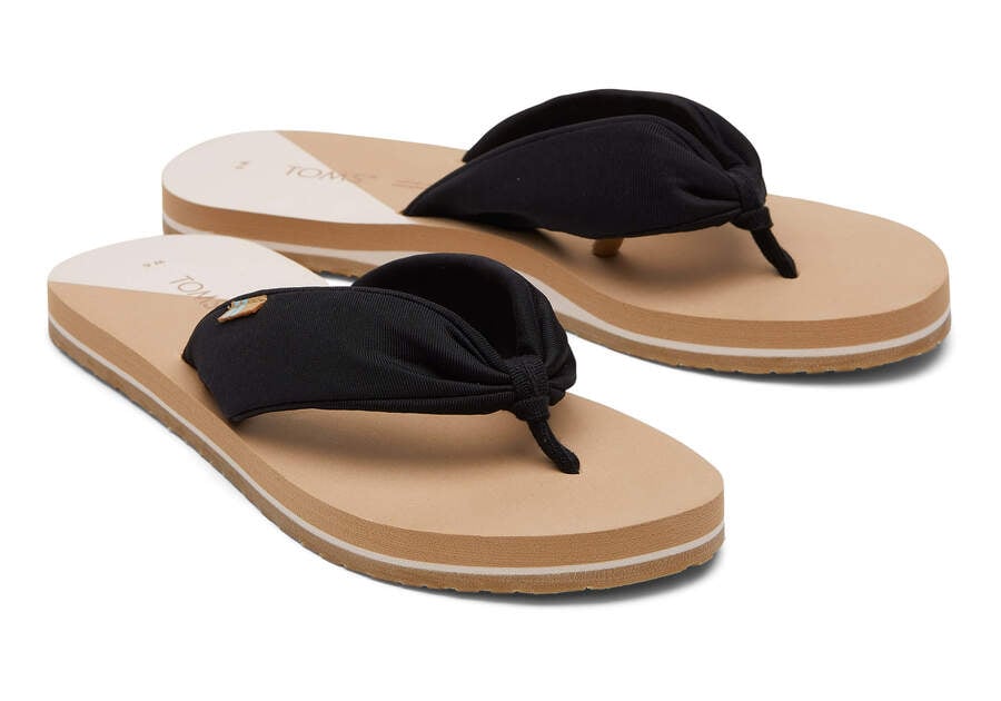 Toms Piper Flip Flop Női Szandál Fekete Magyarország | HU786-439