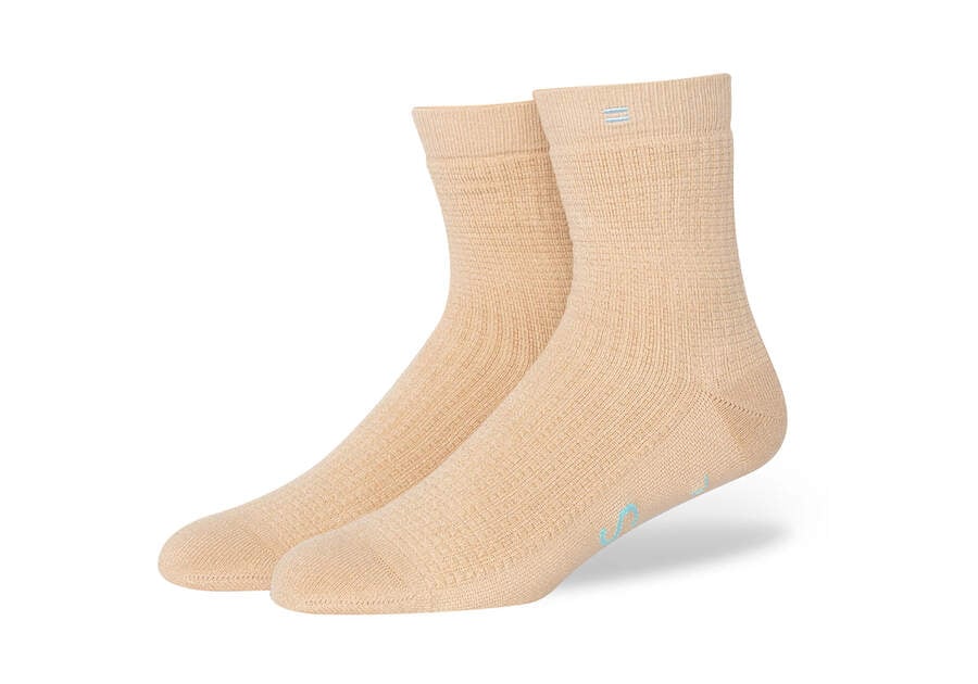 Toms Quarter Crew Socks Női Zokni Barna Magyarország | HU349-770