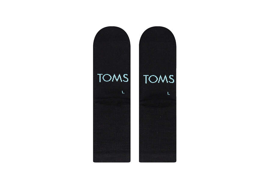 Toms Quarter Crew Socks Női Zokni Fekete Magyarország | HU542-977