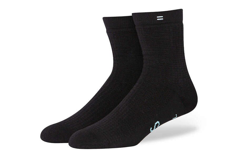 Toms Quarter Crew Socks Női Zokni Fekete Magyarország | HU542-977