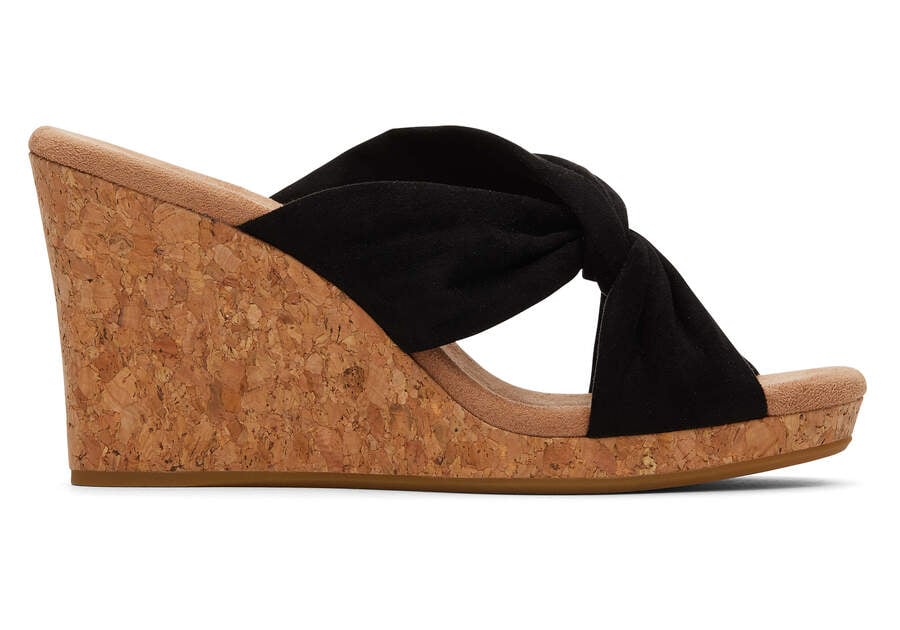 Toms Serena Éktalpú Sandal Női Szandál Fekete Magyarország | HU618-311