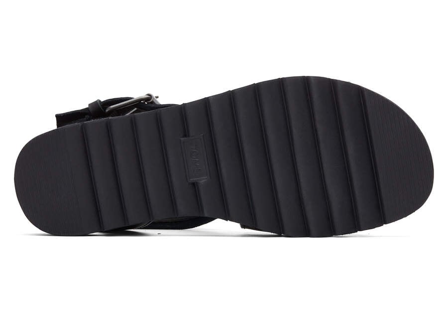 Toms Sidney Tread Sandal Női Szandál Fekete Magyarország | HU139-308