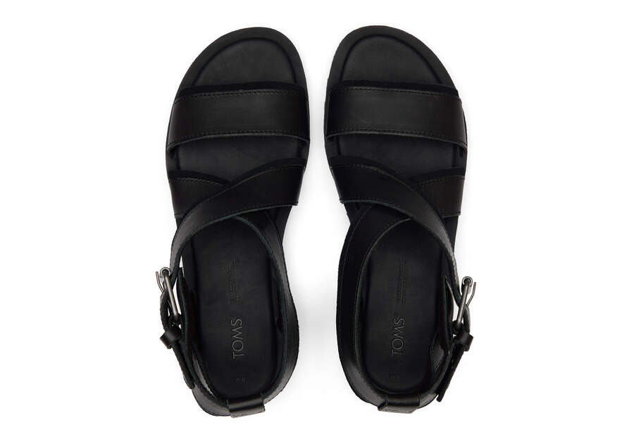 Toms Sidney Tread Sandal Női Szandál Fekete Magyarország | HU139-308