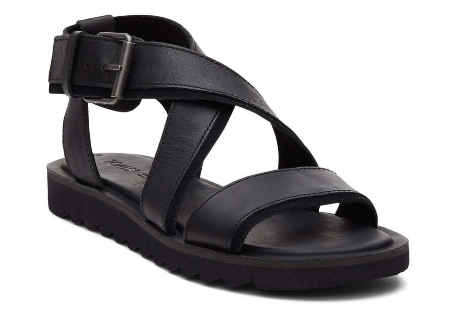 Toms Sidney Tread Sandal Női Szandál Fekete Magyarország | HU139-308