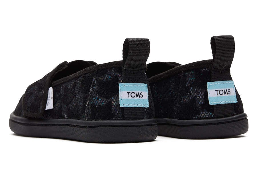 Toms Tiny Alpargata Cats Gyerek Alpargatas Fekete Magyarország | HU629-784