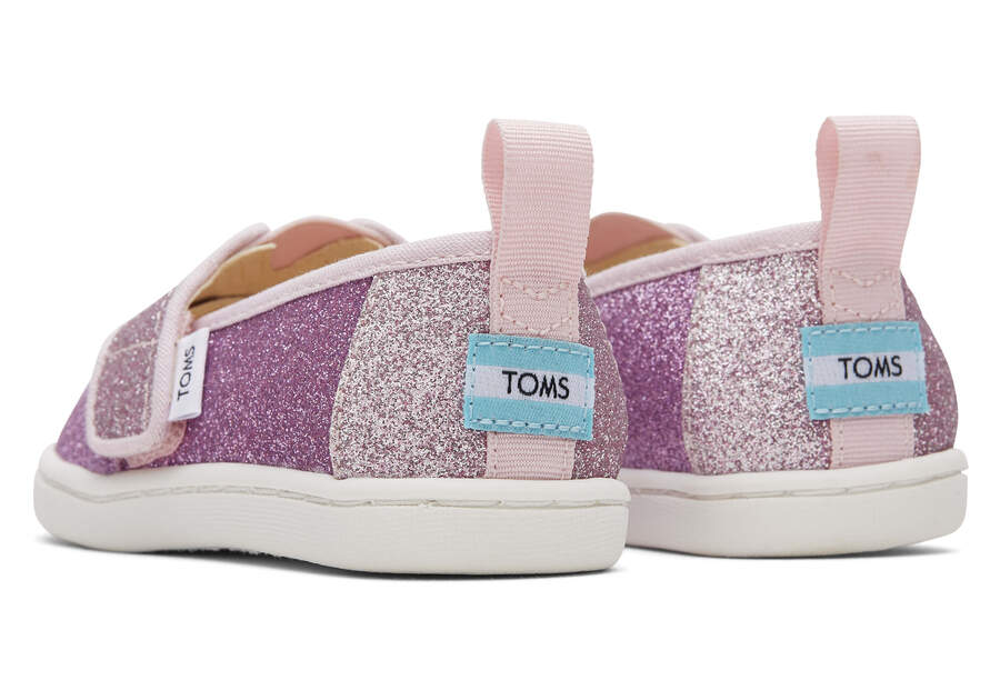 Toms Tiny Alpargata Colorblock Iridescent Glimmer Gyerek Alpargatas Világos Lila Magyarország | HU764-179