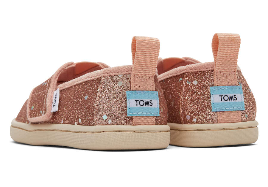 Toms Tiny Alpargata Glitter Gyerek Alpargatas Rózsaszín Arany Magyarország | HU377-123