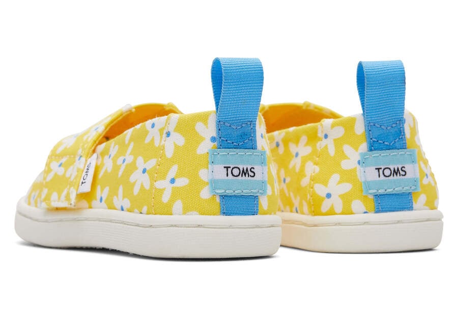 Toms Tiny Alpargata Sun Daisies Gyerek Alpargatas Sárga Narancssárga Magyarország | HU802-463