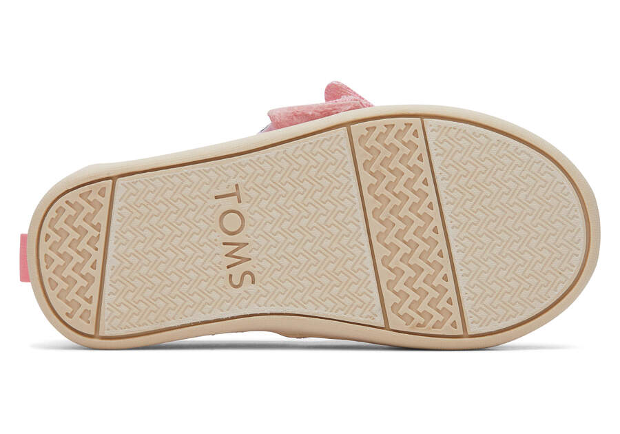 Toms Tiny Alpargata Twill Glimmer Bow Gyerek Alpargatas Rózsaszín Magyarország | HU602-259