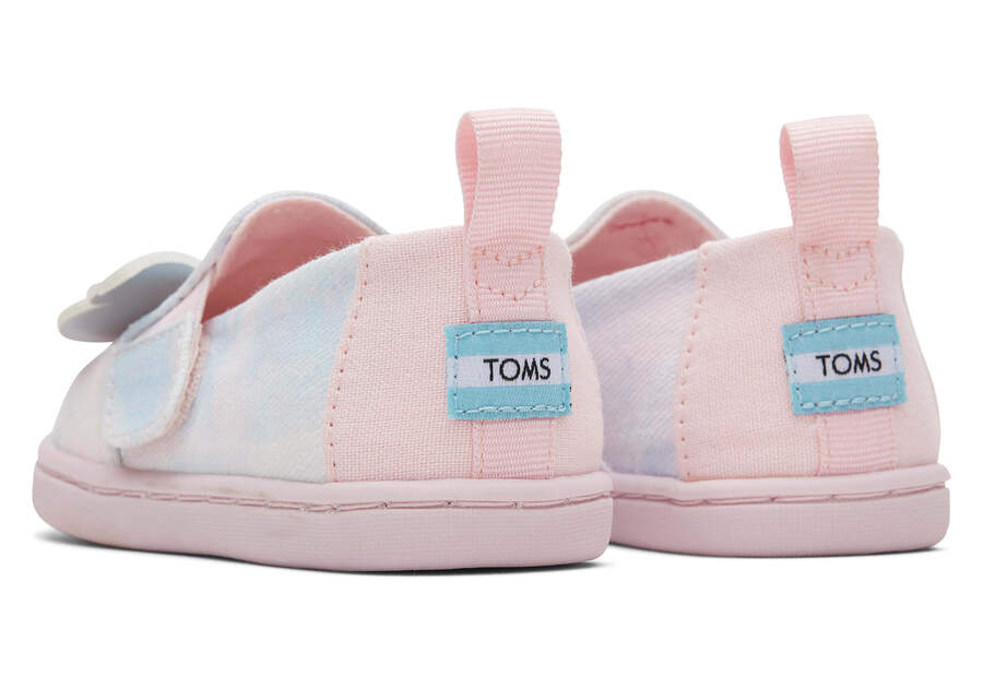 Toms Tiny Alpargata Twin Gore Tie Dye Twill Butterfly Gyerek Alpargatas Rózsaszín Magyarország | HU329-897