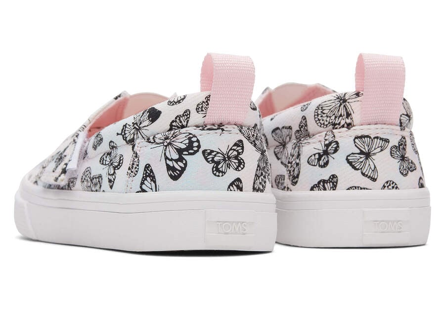 Toms Tiny Fenix Slip-On Butterflies Tie Dye Twill Gyerek Tornacipő Rózsaszín Magyarország | HU970-239