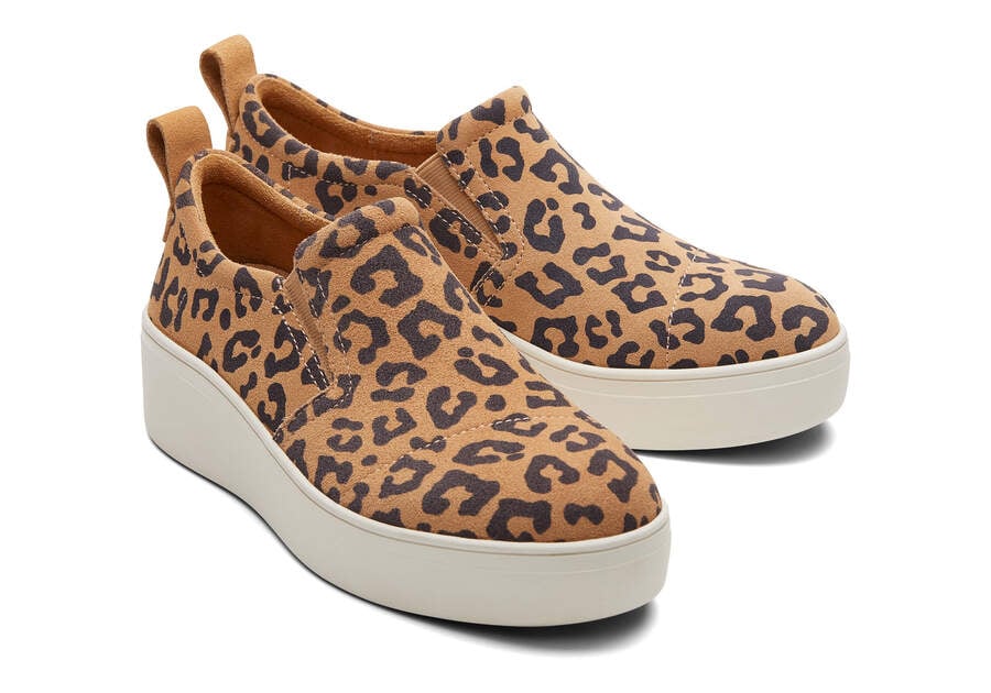 Toms Tristan Slip On Sneaker Női Tornacipő Leopárd Magyarország | HU250-816