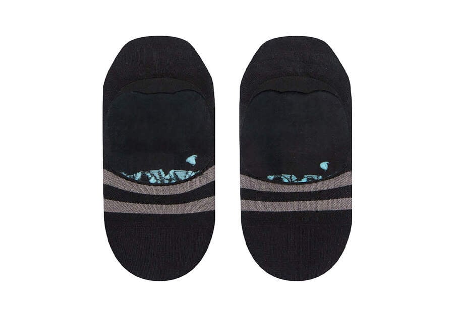 Toms Ultimate No Show Socks Black Férfi Zokni Fekete Magyarország | HU868-674