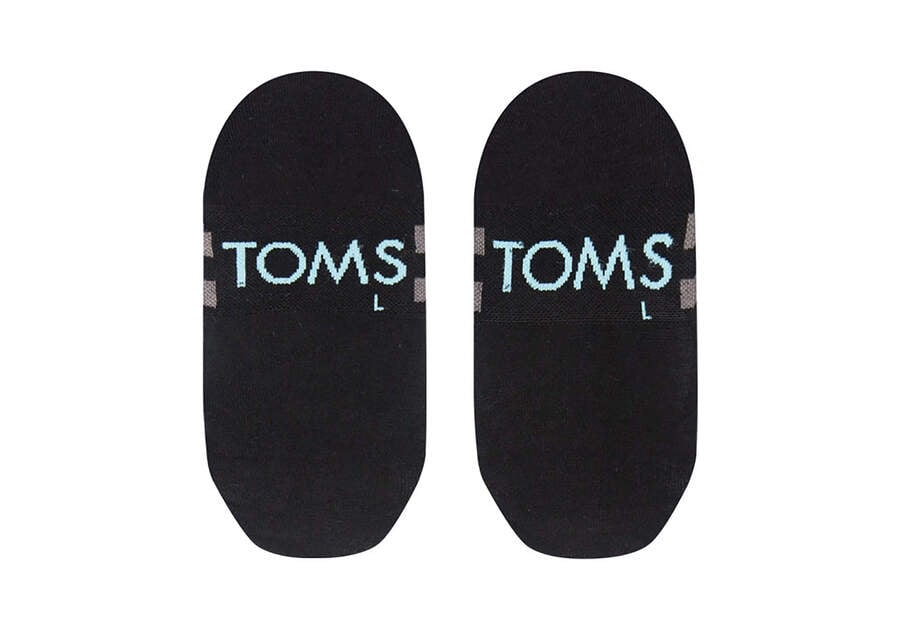 Toms Ultimate No Show Socks Black Férfi Zokni Fekete Magyarország | HU868-674