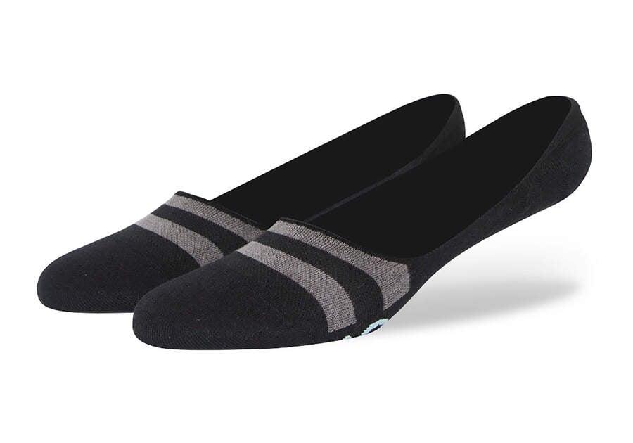 Toms Ultimate No Show Socks Black Férfi Zokni Fekete Magyarország | HU868-674