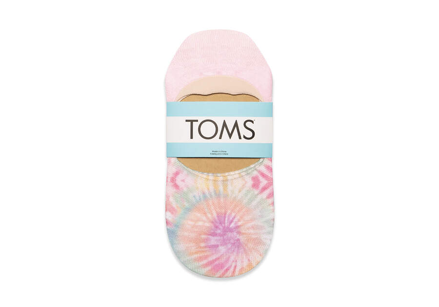 Toms Ultimate No Show Socks Daisy Tie Dye 3 Pack Női Zokni Színes Magyarország | HU660-158