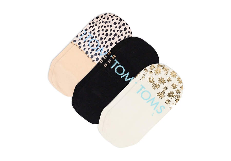 Toms Ultimate No Show Socks Floral 3 Pack Női Zokni Színes Magyarország | HU541-501