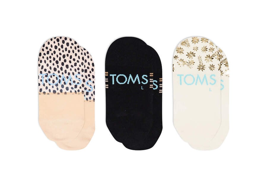 Toms Ultimate No Show Socks Floral 3 Pack Női Zokni Színes Magyarország | HU541-501