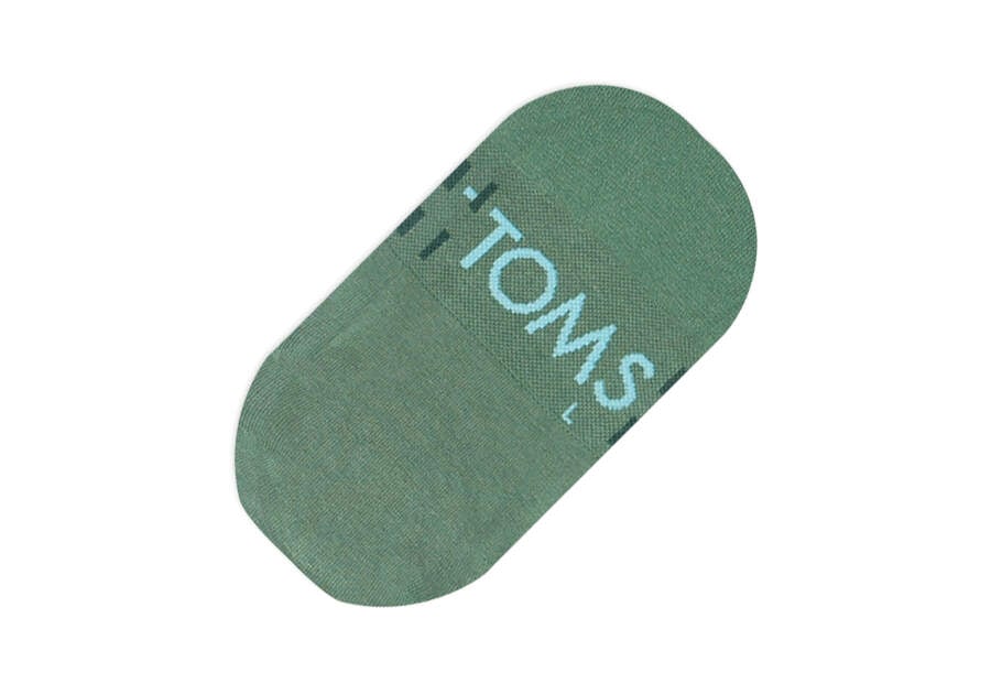 Toms Ultimate No Show Socks Green Férfi Zokni Zöld Magyarország | HU379-733