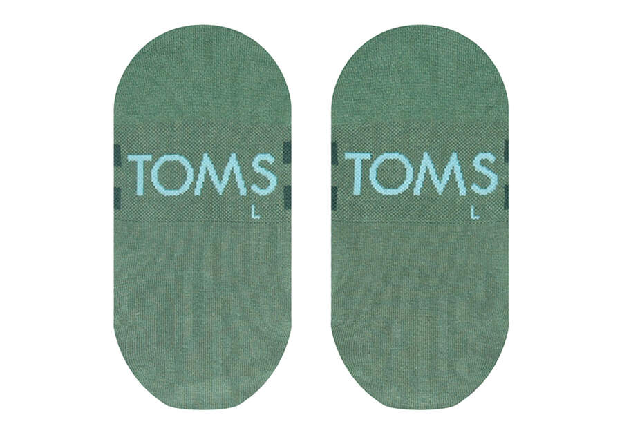 Toms Ultimate No Show Socks Green Férfi Zokni Zöld Magyarország | HU379-733