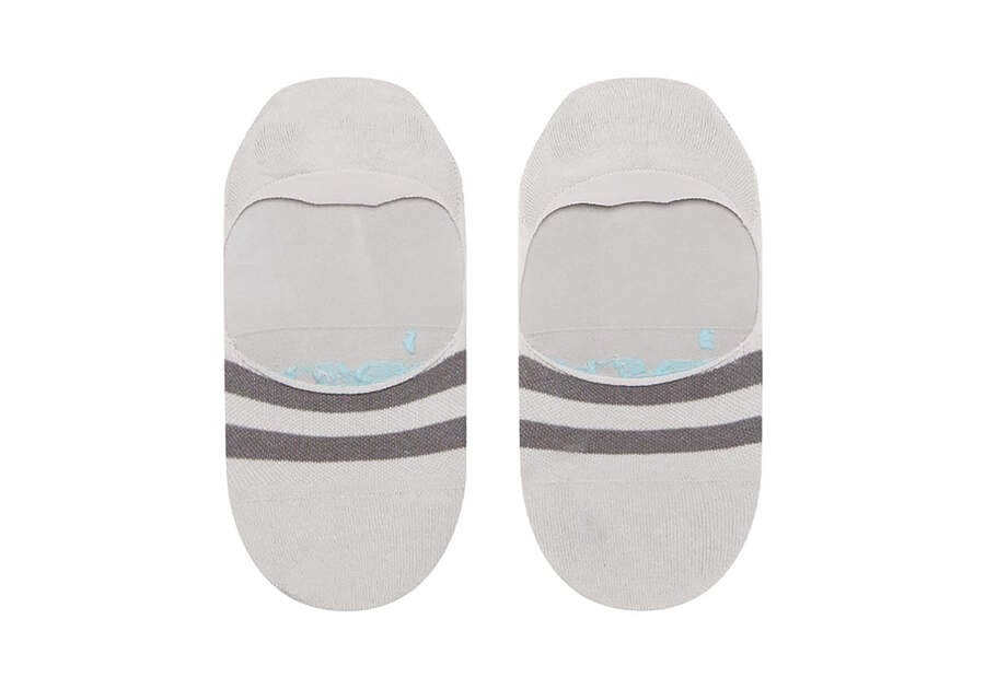 Toms Ultimate No Show Socks Grey Férfi Zokni Szürke Magyarország | HU658-557