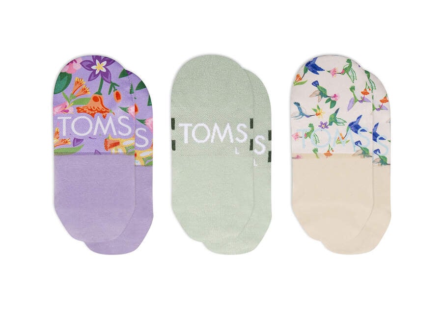 Toms Ultimate No Show Socks Hummingbird 3 Pack Női Zokni Színes Magyarország | HU062-869